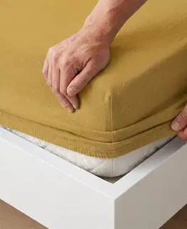 4Home Jersey prostěradlo IDEAL hořčicová, 70 x 140 cm, 70 x 140 cm