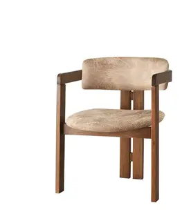 Jídelní židle CO Beige and Walnut