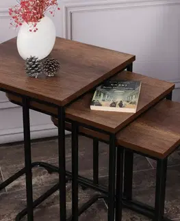 Odkládací stolek Ce Metal Zigon, 3 ks
