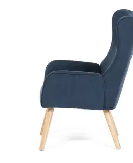 Křeslo ušák BLUE2, modrá