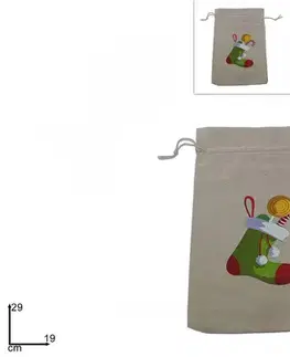 PROHOME - Sáček vánoční juta různé druhy