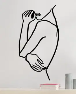 Dekorativní kovový doplněk na zeď Woman 2