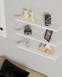 Polička Boss White, 3 ks