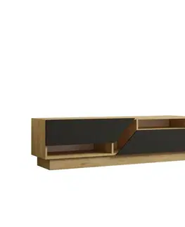 Televizní stolek Yapark Sapphire Oak and Anthracite