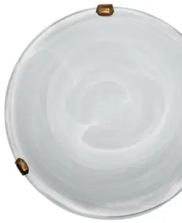 Stropní lampa Duna s bílým patinovaným držákem