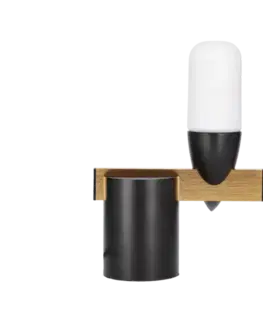 Nástěnná lampa černáLED 5,4W 20cm Sakai Ledea