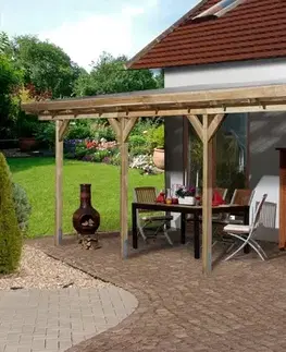 Dřevěná zahradní pergola 671 Weka