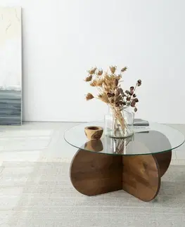 Konferenční stolek Bubble Walnut