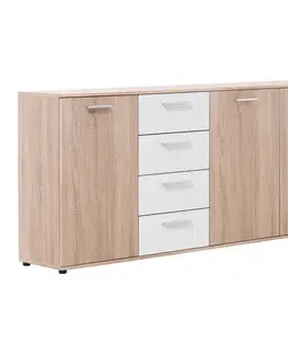 Komoda LUND 52 dub/bílá