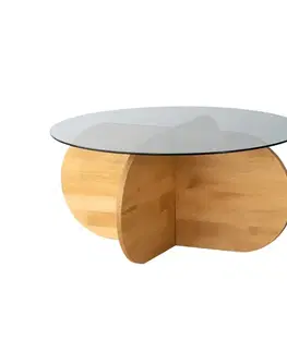 Konferenční stolek Bubble Wood - Fume, Oak