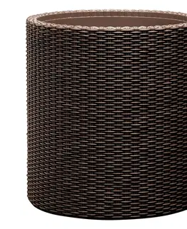 KETER Květináč BARREL L | hnědá