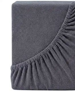 4Home Froté prostěradlo DELUXE antracit, 90–100 x 200 cm, 90–100 x 200 cm