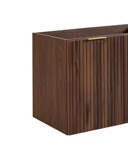 Elvisia Skříňka pod umyvadlo FLOW Oak walnut 80 2D | 80 cm