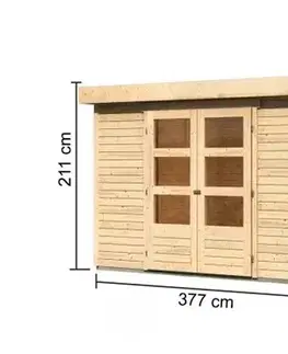 Dřevěný zahradní domek RETOLA 6 Lanitplast