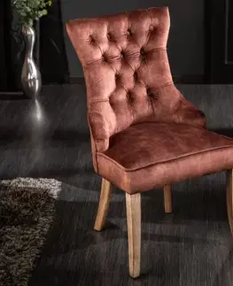 Chesterfield jídelní židle 2 ks FRIXON Dekorhome