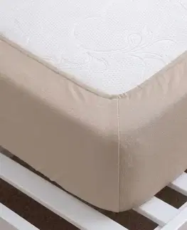 4Home Jersey prostěradlo IDEAL ořechová, 90–100 x 200 cm, 90–100 x 200 cm