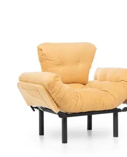 Křeslo ušák Nitta Single - Mustard