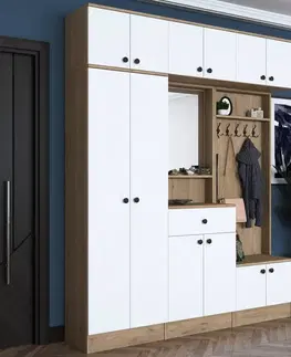 Předsíňová sestava Ewa White and Walnut