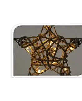 Vánoční LED hvězda bílá, 40 x 10 cm