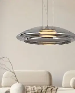 Lampa wisząca Ombre 42 szklana nad stół dymiony klosz GX53