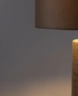 Rabalux 74219 dekorativní keramická stolní lampa Yelda, hnědá