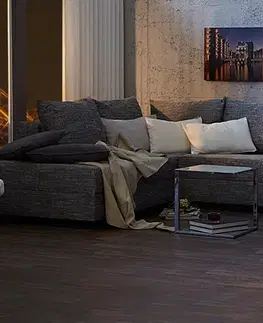 Estila Luxusní designová stojací lampa Agapune 120 cm bílá