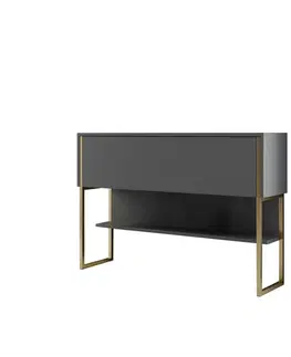 Komoda Luxe Anthracite and Gold