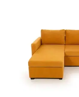 Rohová rozkládací pohovka Kado - Mustard