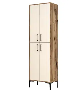 Botník Berlin A - Walnut, Cream