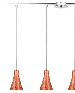 Závěsná stropní lampa Rufi s chromem/saténovým niklem 4xE14