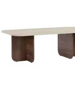 Konferenční stolek Kairo Travertine , Venezia Walnut