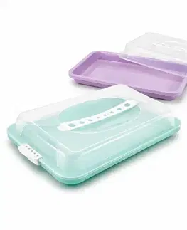 PROHOME - Dóza na koláč s klipem 36x26cm různé barvy