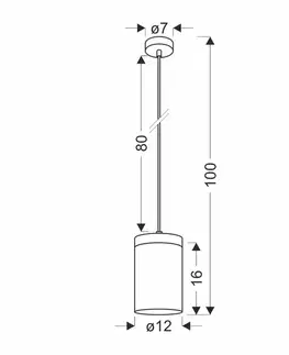 Závěsná lampa Wels 1X40 černá + dřevěné kouřové stínidlo