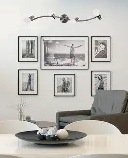 Nástěnná lampa 4X40W G9 matný nikl/chrom bílá SELIA