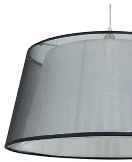 Závěsná lampa 1xE27 45cm černá CHARLIE