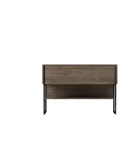 Komoda Luxe Walnut and Black