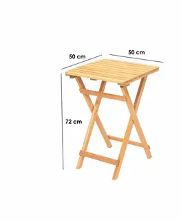 Zahradní stolek Lavia Brown, 60 cm, 60 cm