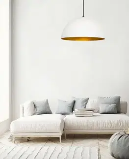 Závěsný lustr Mini Sivani - MR - 719, bílá-zlatá