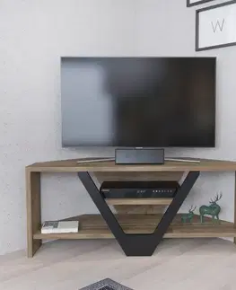 TV stolek Karin - Walnut, Black