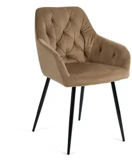 Jídelní židle BOUDOIR taupe, 2 ks