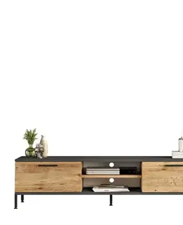 Televizní stolek Rio Atlantic Pine and Anthracite
