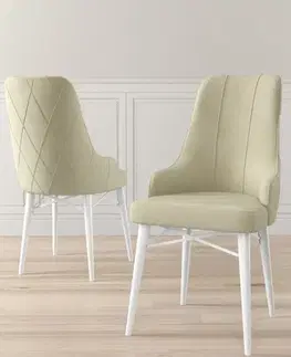 Sada židlí (4 kusy) Neta - Cream, White