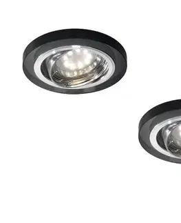 Sada tří černých svítidel SS-15 bez žárovky