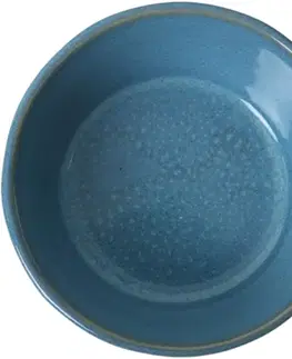 Sada 6 kameninových misek Facetta 12 cm, tyrkysová