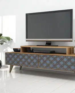 TV stolek City - Walnut, Chalcedony