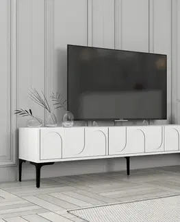 TV stolek Lyon 42 - White, Black