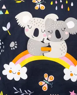 4Home Bavlněné povlečení Koala rainbow , 140 x 200 cm, 70 x 90 cm