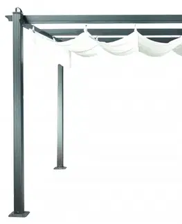 Hliníková pergola se zatahovací střechou 2,92 x 2,92 m Dekorhome