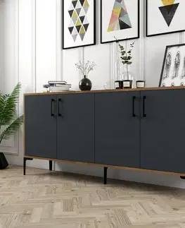 Skříňka Kiev Walnut and Anthracite