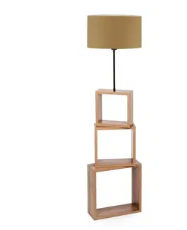 Dřevěná stojací lampa AYD - 2902